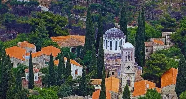 Sakız adası nea moni manastırı
