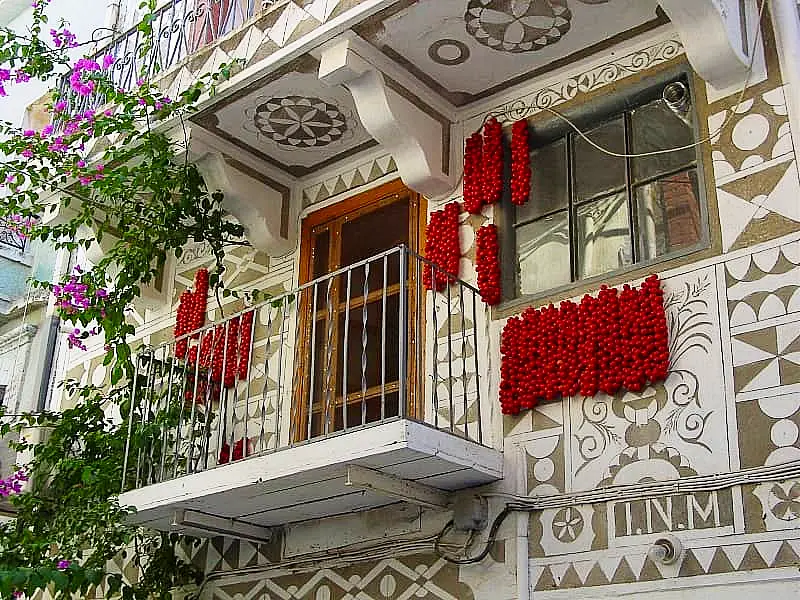 İzmir çıkışı sakız adası Pirgi Köyü turu