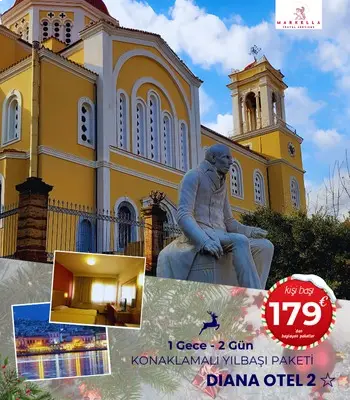 Diana Otel Konaklamalı Sakız Adası Yılbaşı Turu 2025