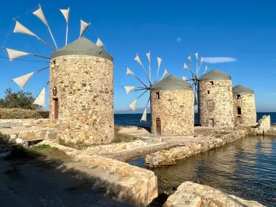 sakız adasındaki yel değirmenleri