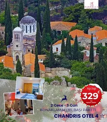 chandris otel konaklamalı yeni yıl turu 2025