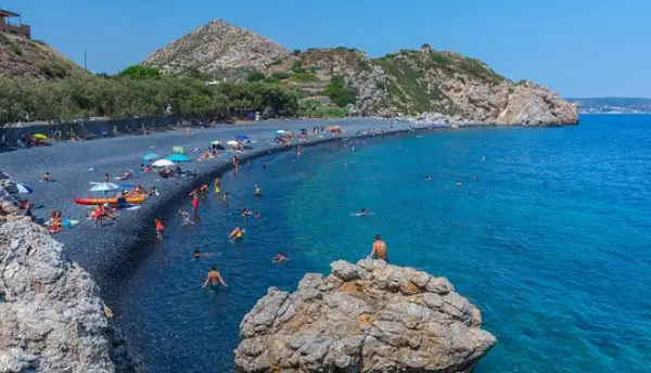 Sakız Adası Volkanik Plaj - Mavra Volia