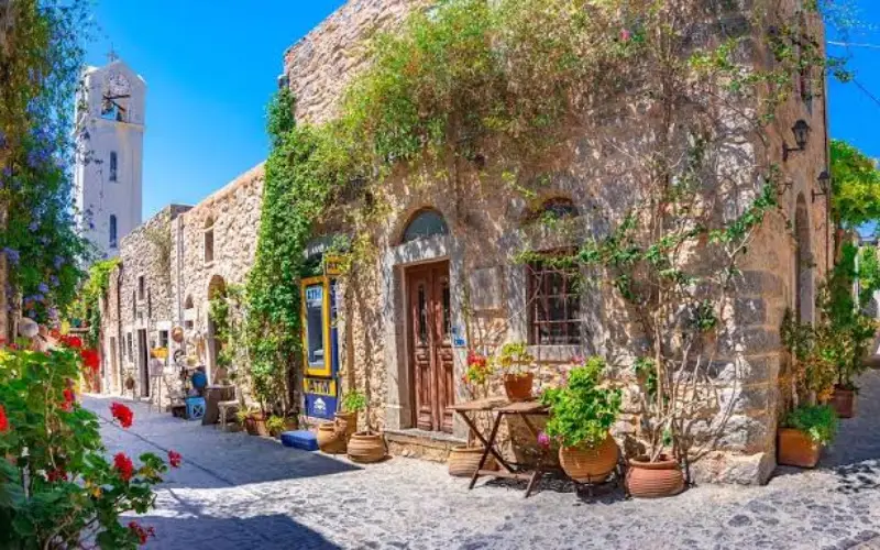 Sakız ve Midilli Adası turu güney ada turu Mesta köyü